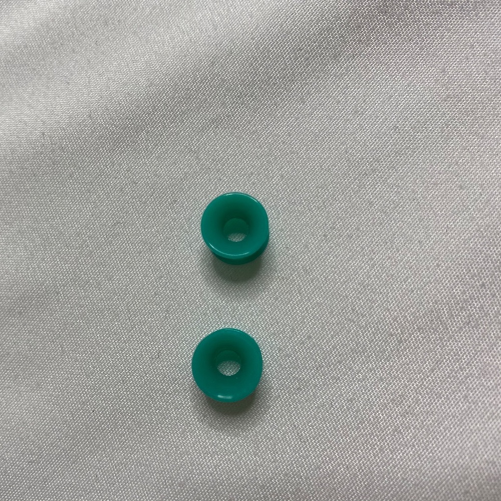 Teal Silicone Tunnels (0) - Picture 2 of 3